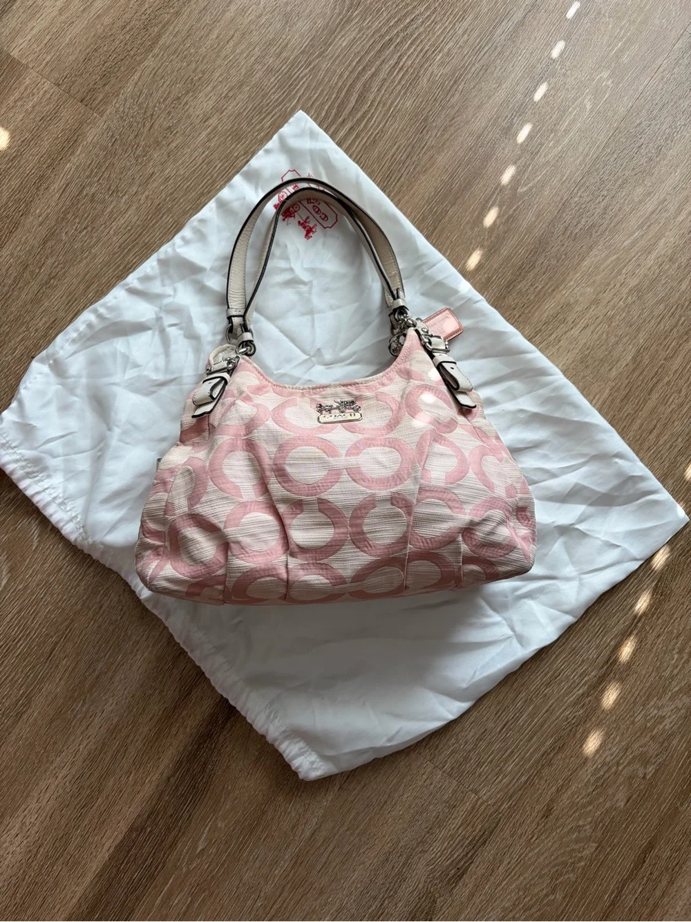 Y2K Coach Baby Pink Shoulder Bag
